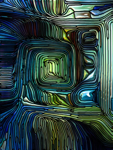 Sueños Serie Glass Composición Del Patrón Vidrieras Fragmentos Color Con —  Fotos de Stock