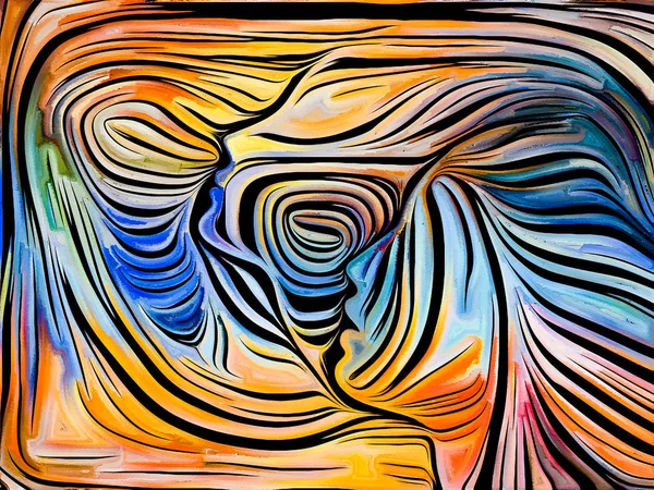 Woodcut Series Composition Woodcut Abstract Pattern Subject Creativity Art Design — Stock Photo, Image