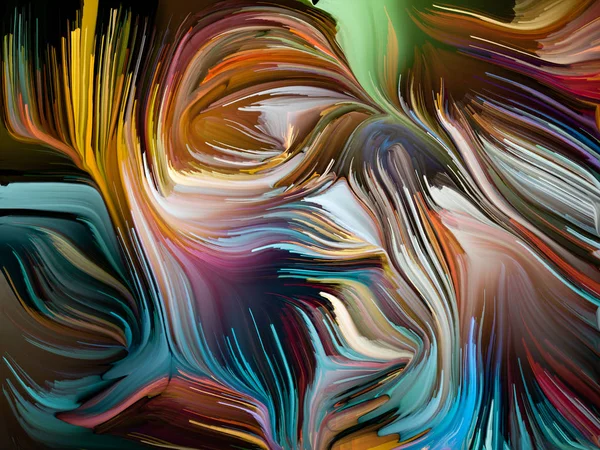 Liquid Color Serie Hintergrundgestaltung Von Mehrfarbigen Farbschlieren Zum Thema Kreativität — Stockfoto