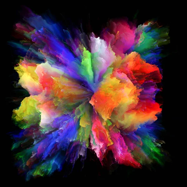 Serie Emoción Color Composición Abstracta Explosión Salpicadura Color Para Proyectos — Foto de Stock