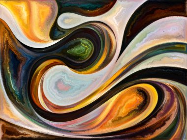 Akışı serisi boya. Sanatsal arka plan renkleri, Organik dokular, sanat, tasarım ve doğa eğrileri akan yaptı