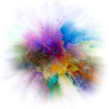 Duygu serisi renk. Kompozisyon bir fon olarak hayal gücü, yaratıcılık sanat ve tasarım projeleri için uygun renk patlaması