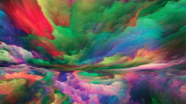 Bu World series dışında. Gerçeküstü manzara öğeleri ve fraktal renkler hayal gücü, yaratıcılık ve sanat konusunda yapılan soyut tasarım