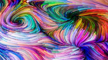 Hareket içinde renk serisi. Akan boya desen tasarım, yaratıcılık ve hayal gücü ekranlar ve mobil cihazlar için duvar kağıdı olarak kullanmak için konu için yaratıcı düzenleme