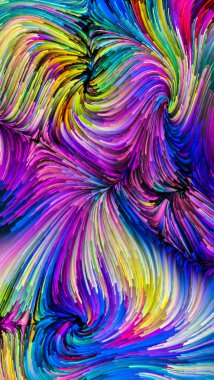 Hareket içinde renk serisi. Akan boya desen tasarım, yaratıcılık ve hayal gücü ekranlar ve mobil cihazlar için duvar kağıdı olarak kullanmak üzere konuyla ilgili kompozisyon