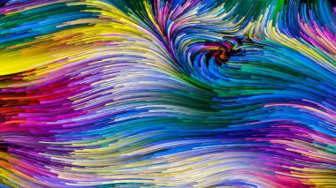Hareket içinde renk serisi. Sanatsal soyutlama konu tasarım, yaratıcılık ve hayal gücü ekranlar ve mobil cihazlar için duvar kağıdı olarak kullanmak için akan boya izi oluşur