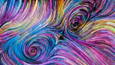 Hareket içinde renk serisi. Sanatsal soyutlama konu tasarım, yaratıcılık ve hayal gücü ekranlar ve mobil cihazlar için duvar kağıdı olarak kullanmak için akan boya izi oluşur