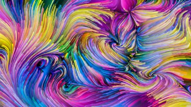 Hareket içinde renk serisi. Akan boya desen tasarım, yaratıcılık ve hayal gücü ekranlar ve mobil cihazlar için duvar kağıdı olarak kullanmak üzere konuyla ilgili kompozisyon