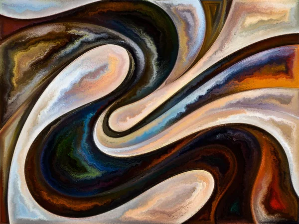 Serie Paint Flow Fondo Artístico Hecho Colores Texturas Orgánicas Curvas — Foto de Stock