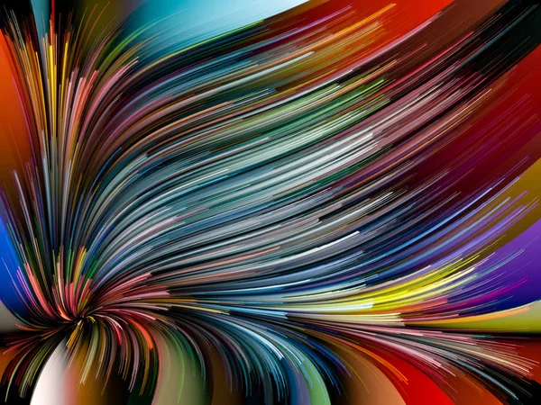 Serie Color Líquido Diseño Abstracto Hecho Rayas Pintura Multicolor Sobre — Foto de Stock