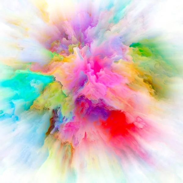 Serie Emoción Color Disposición Creativa Explosión Color Como Metáfora Conceptual — Foto de Stock
