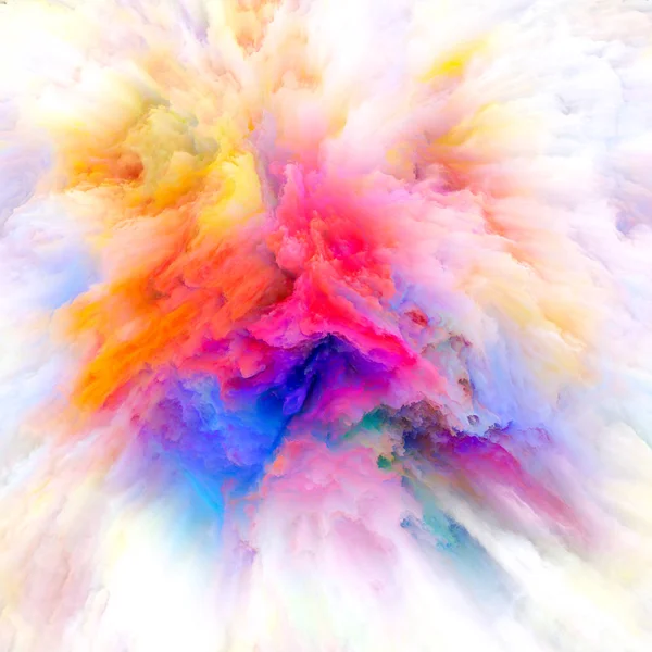 Serie Emoción Color Arreglo Explosión Color Tema Imaginación Creatividad Arte — Foto de Stock