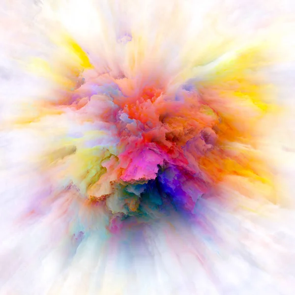 Serie Color Emotion Disposizione Esplosione Colore Sul Tema Della Fantasia — Foto Stock