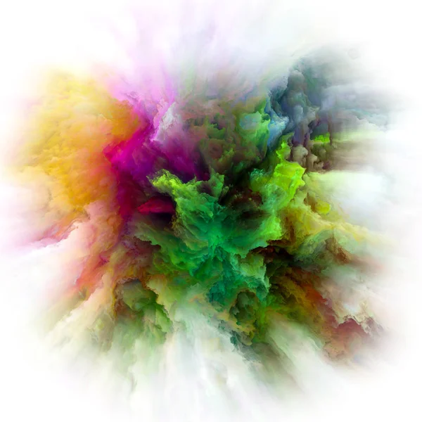 Serie Color Emotion Sfondo Esplosione Colore Sul Tema Della Fantasia — Foto Stock