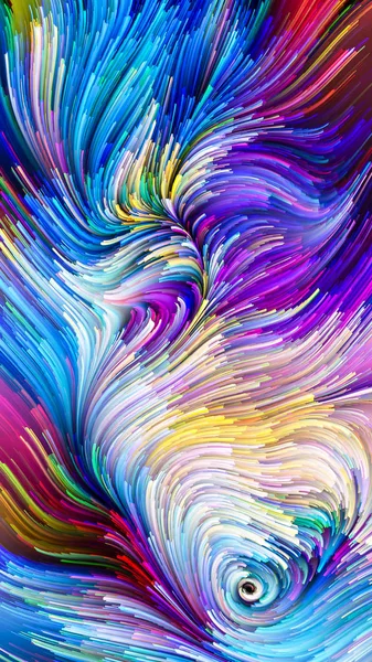 Serie Color Movimiento Composición Visualmente Agradable Del Patrón Pintura Flujo — Foto de Stock