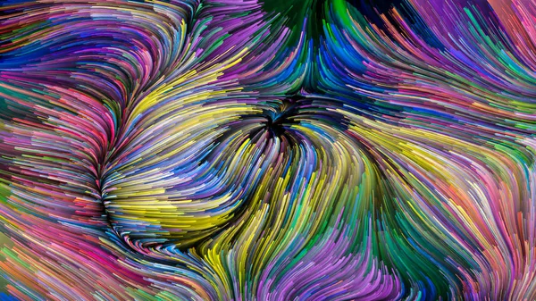 Color Motion Series Abstract Design Made Flowing Paint Pattern Subject — Stock Photo, Image