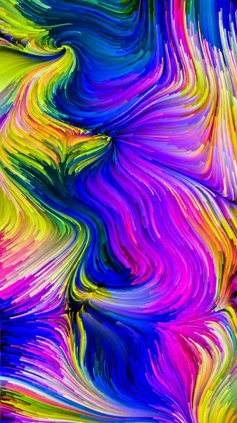 Серия Color Motion Творческое Оформление Узора Flowing Paint Концептуальной Метафоры — стоковое фото