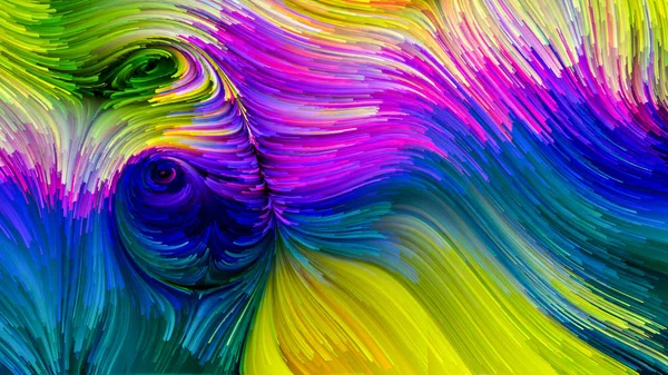 Seria Color Ruchu Abstrakcja Artystyczny Składający Się Ciekłych Farb Wzór — Zdjęcie stockowe