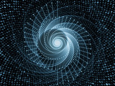 Çizgiler ve basamak serisi. Açık mavi renkli numaraları ve okları bilim ve teknoloji konusunda giderek kalıplarının