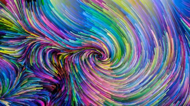 Hareket içinde renk serisi. Akan boya desen tasarım, yaratıcılık ve hayal gücü ekranlar ve mobil cihazlar için duvar kağıdı olarak kullanmak için bu konuda etkileşimi