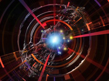 Soyut disk serisi. Fraktal disk yapıları tasarım, bilim ve hayal gücü bu konuda yapılmış soyut tasarım