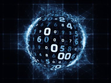 Numara dünya serisi. Basamak ve bilim, eğitim ve modern teknoloji konusunda fraktal öğeleri düzenleme