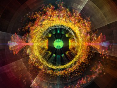 Dalga fonksiyonu serisi. Renkli sinüs titreşimlerin görsel açıdan hoş kompozisyon, ışık ve fraktal elemanları inşaat üstünde ses ekolayzer, için müzik spektrum ve kuantum olasılık