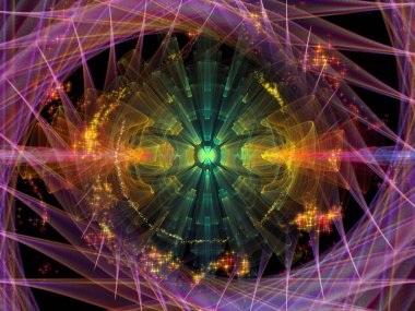 Dalga fonksiyonu serisi. Renkli sinüs titreşimler etkileşimi, ses ekolayzer, konu üzerinde öğeleri ışık ve fraktal müzik spektrum ve kuantum olasılık