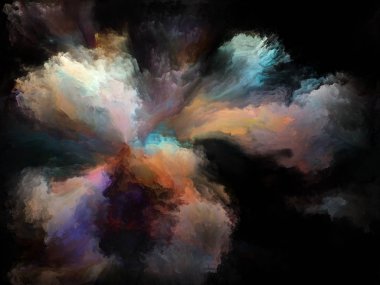 Akışı serisi renk. Arka plan tasarım akarsu müzik, yaratıcılık, hayal gücü, sanat ve tasarım konusunda dijital boya