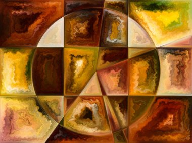 İç doku serisi. İnsan yüzü, renkler, Organik dokular, iç dünya, zihin, Doğa ve yaratıcılık için eğrileri akan grafik bileşimi