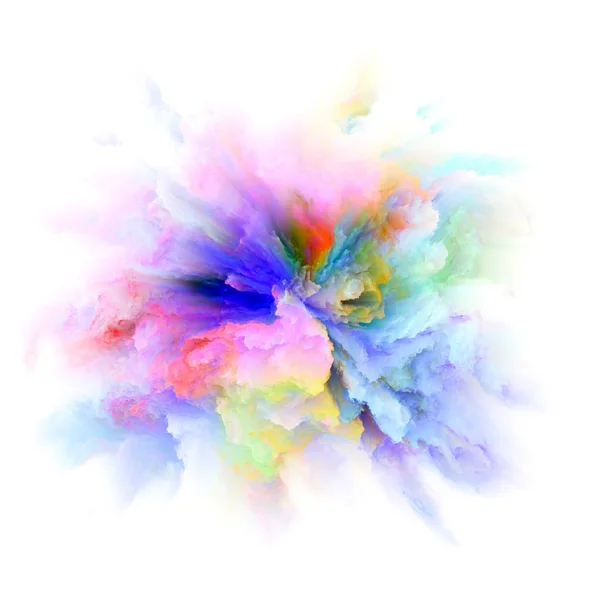 Color Emotion Series Interplay Color Explosion Subject Imagination Creativity Art — Stock Photo, Image