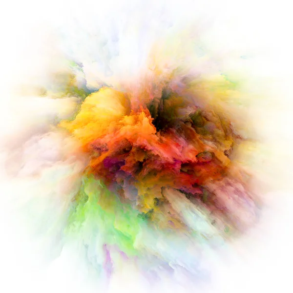 Color Emotion Serie Zusammenspiel Von Farbexplosion Zum Thema Fantasie Kreativität — Stockfoto