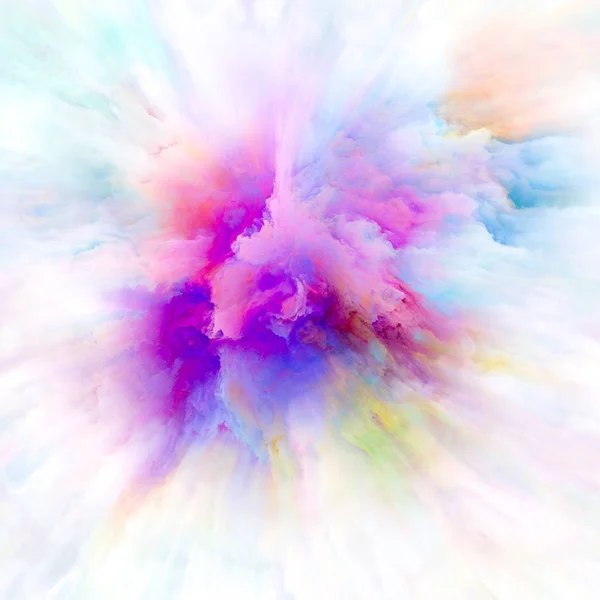 Цветные Эмоции Дизайн Состоящий Цветного Взрыва Метафоры Тему Воображения Творчества — стоковое фото