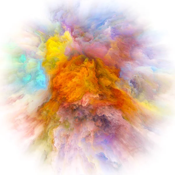 Color Emotion Series Creative Arrangement Color Explosion Concept Metaphor Subject — Stock Photo, Image