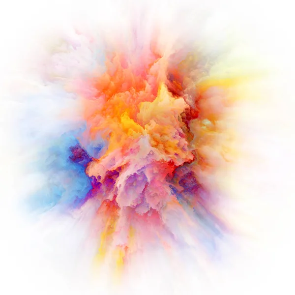 Serie Color Emotion Design Astratto Fatto Esplosione Colore Materia Immaginazione — Foto Stock