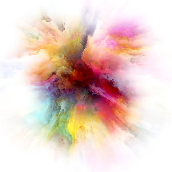 Serie Color Emotion Disposizione Astratta Esplosione Colore Adatto Progetti Immaginazione — Foto Stock