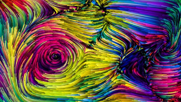 Color Motion Series Backdrop Composed Flowing Paint Pattern Use Projects — Stock Photo, Image