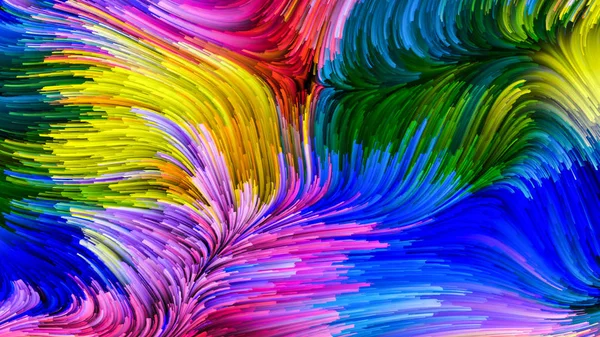 Farbe Bewegung Visuell Ansprechende Komposition Flüssiger Farbmuster Für Arbeiten Über — Stockfoto