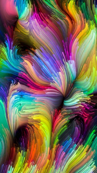 Color Motion Serien Arrangemang Flytande Färg Mönster Temat Design Kreativitet — Stockfoto