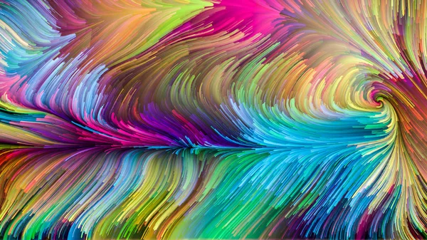 Color Motion Series Abstracție Artistică Compusă Din Model Vopsea Lichidă — Fotografie, imagine de stoc