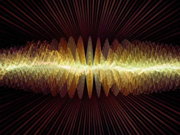 Dalga Fonksiyonu Serisi Ses Eşitleyici Müzik Spektrumu Kuantum Olasılığı Üzerine — Stok fotoğraf