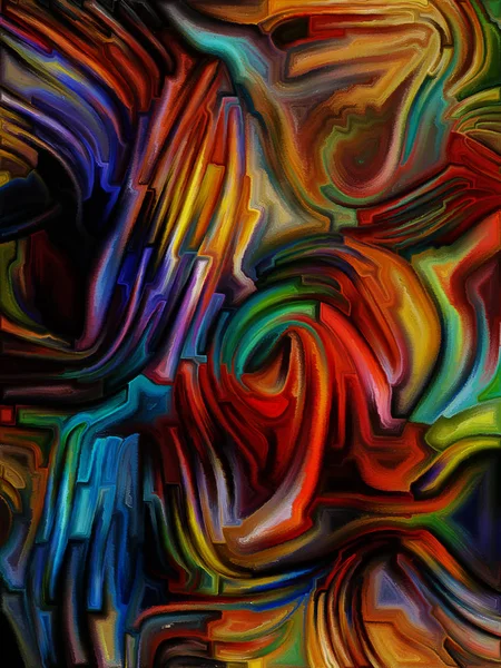 Серия Unity Fragmented World Взаимодействие Витража Цветовыми Фрагментами Тему Воображения — стоковое фото