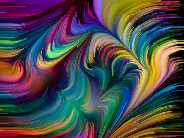 Sıvı renkli serisi. Yaratıcılık, sanat ve tasarım projeleri için uygun bir zemin olarak çok renkli boya çizgiler bileşimi