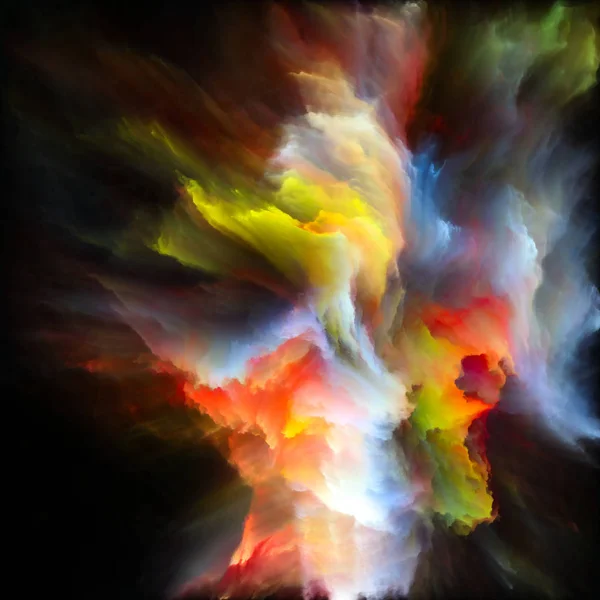 Serie Emoción Color Composición Explosión Color Con Relación Metafórica Imaginación —  Fotos de Stock