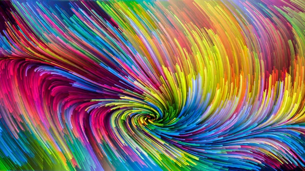 Serie Color Movimiento Diseño Compuesto Patrón Pintura Líquida Como Metáfora —  Fotos de Stock