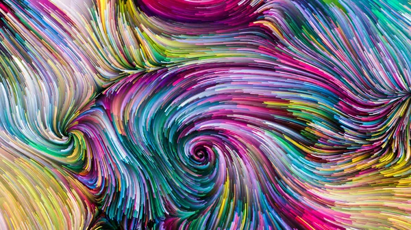 Color Motion Series Interplay Flowing Paint Pattern Subject Design Creativity — Stock Photo, Image
