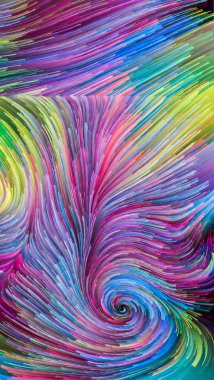 Hareket içinde renk serisi. Tasarım, yaratıcılık ve hayal gücü ekranlar ve mobil cihazlar için duvar kağıdı olarak kullanmak için bu konuda bir metafor olarak akan boya desen tasarım oluşur