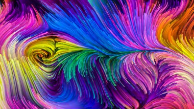 Drama renkler Serisi. Tasarım, yaratıcılık ve hayal gücü konusunda sanal tuval düzenlenmesi