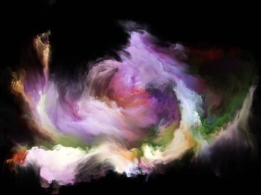 Akışı serisi renk. Arka plan müzik, yaratıcılık, hayal gücü, sanat ve tasarım projelerde kullanılmak üzere dijital boya streams yapılmış