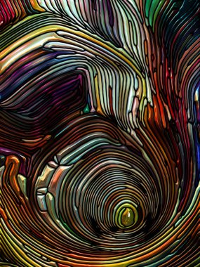 Desen serisi renk. Leaded cam tasarımı anımsatan Art Nouveau doğa, güzellik ve Maneviyat konusunda düzenlenmesi